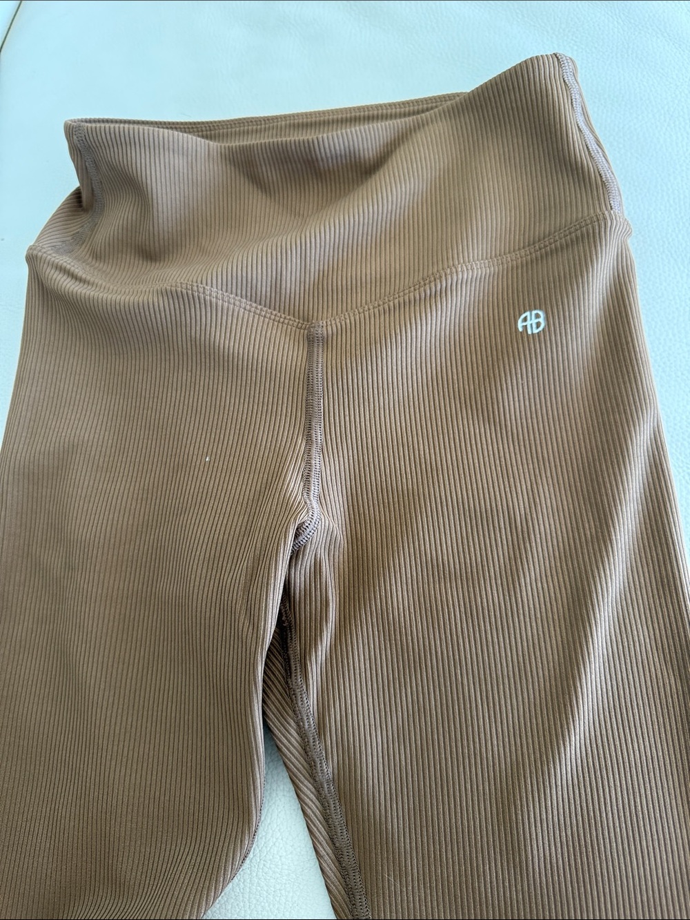 Women’s anine bing  Brown Ribbed Leggings
